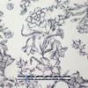 Italian 'wispy floral' vintage look silk/cotton woven 1.625 yds