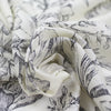 Italian 'wispy floral' vintage look silk/cotton woven .875 yds