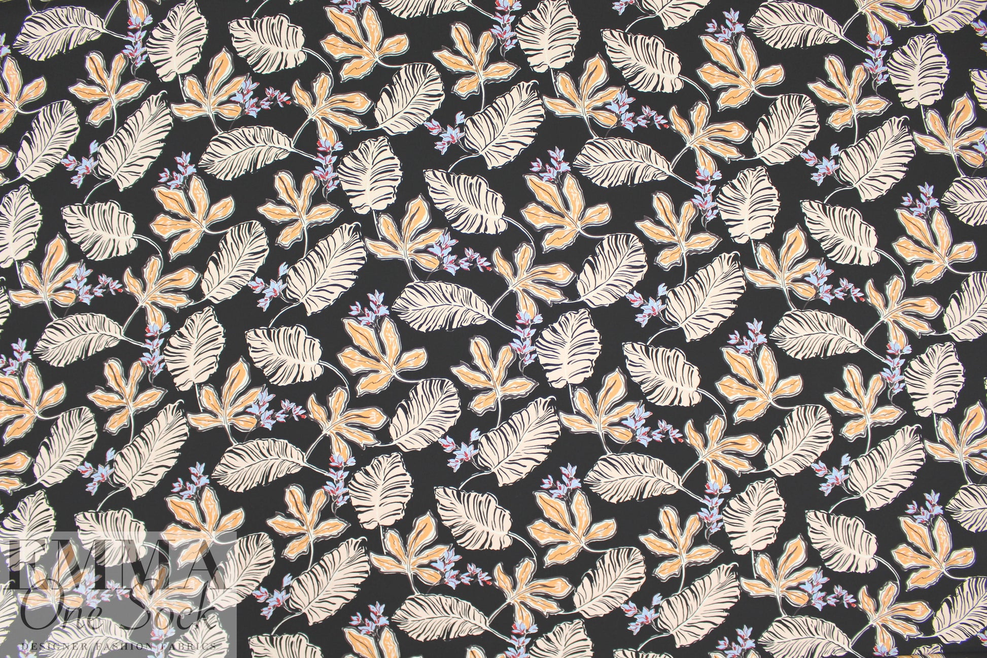 3.1 Phi11ip Lim tropics silk crepe - black/peach