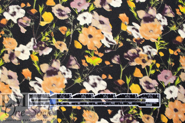 NY designer dreamy floral silk crepe woven 1.66 yd