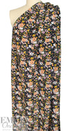 NY designer dreamy floral silk crepe woven 1.66 yd