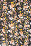 NY designer dreamy floral silk crepe woven 2.125 yd