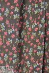 NY designer 'teeny tea roses' floral silk stretch woven 1.875 yd
