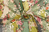Italian decoflora crinkle silk/viscose woven .625 yds