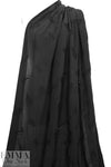 NY designer silk/cotton emb. eyelet voile - black 2.25 yd