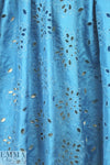 NY designer silk/cotton eyelet voile - sky 1.875 yds
