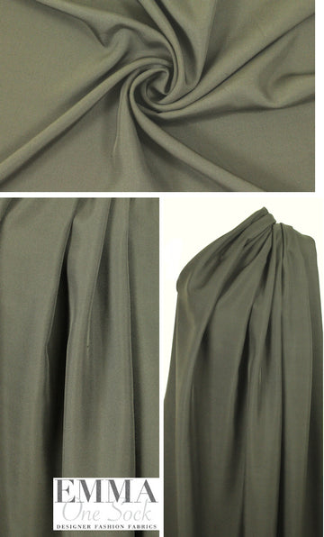He1mut Lang loden green silk faille