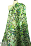 Monique Lhui11er printed silk gazar - 'garland scroll'