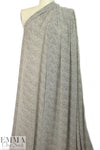 NY designer black/alabaster little graphic georgette