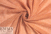 NY designer cinnamon/ivory little graphic georgette