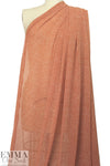 NY designer cinnamon/ivory little graphic georgette