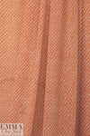 NY designer cinnamon/ivory little graphic georgette