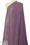 NY designer violet/ivory little graphic georgette