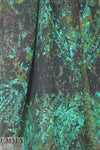 Italian 'nocturnal layers' abstract silk georgette 1.66 yd