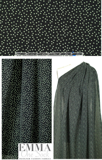 NY designer 'teeny buds' silk georgette