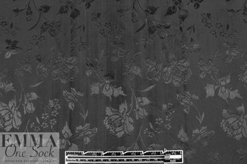 famous designer silk jacquard - black on black
