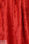 famous designer silk jacquard - red on red