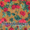 YSL roses on bronze silk jacquard blouseweight 1.625 yd