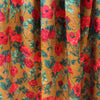 YSL roses on bronze silk jacquard blouseweight 1.625 yd