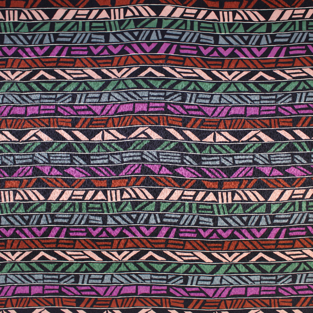 CA designer 'graphic glyphs' silk jacquard blouseweight 1.25 yds