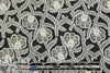 NY designer viscose/silk jacquard - flowery dream