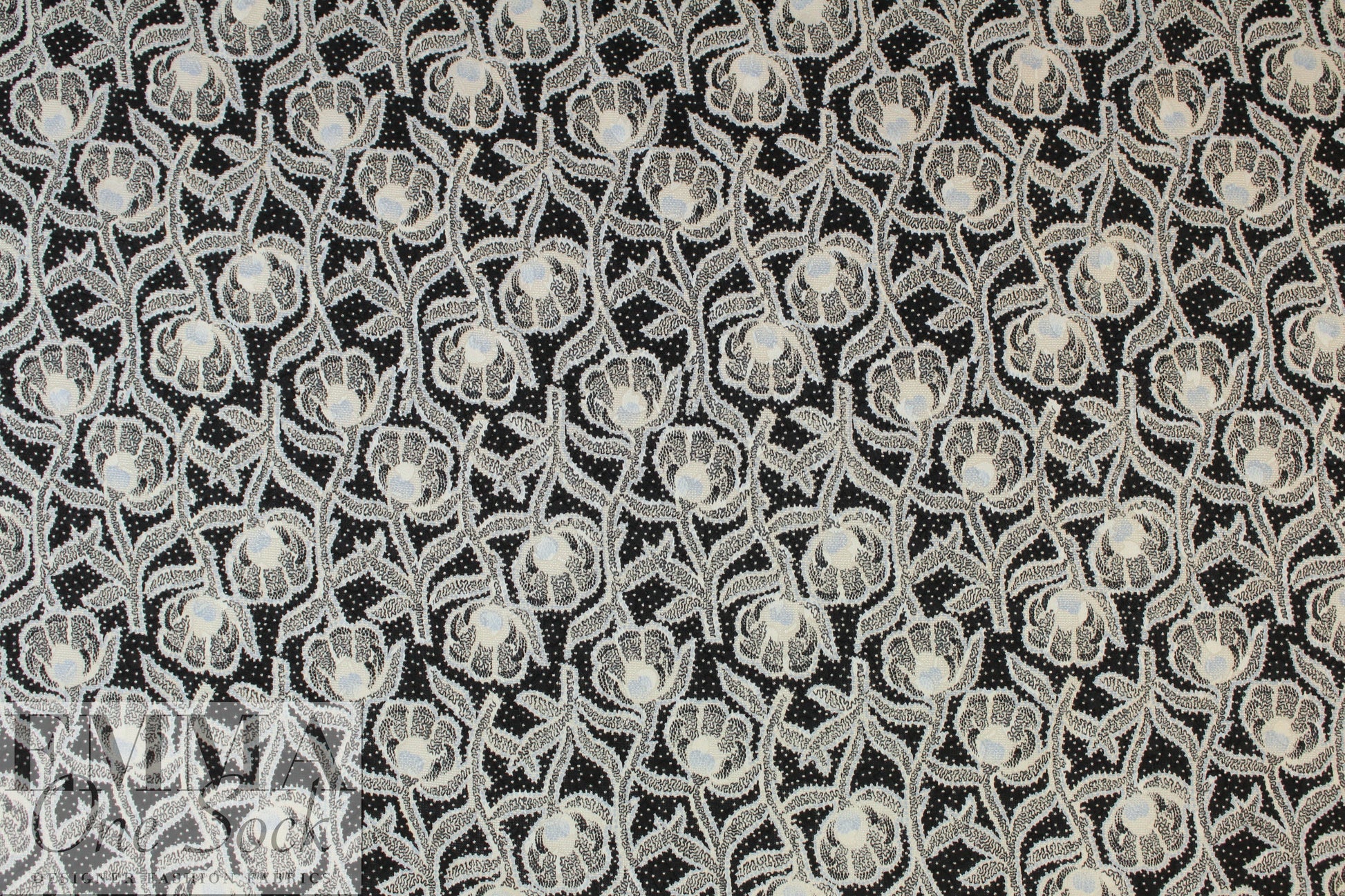 NY designer viscose/silk jacquard - flowery dream