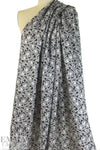 NY designer viscose/silk jacquard - flowery dream