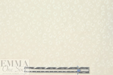 NY designer silk jacquard - ivory on ivory cheetah