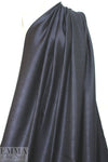NY designer silk jacquard - navy on black .75 yds