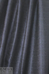 NY designer silk jacquard - navy on black .75 yds