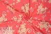 NY designer floral clusters printed silk jacquard