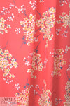 NY designer floral clusters printed silk jacquard 1.25 yds