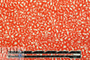 NY designer red/white squiggles silk jacquard