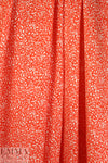 NY designer red/white squiggles silk jacquard 1.75 yds