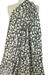 Abraham vintage couture silk blouseweight - black/ecru
