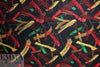 NY designer vintage silk jacquard - brushstrokes 1.625 yd