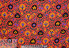 Italian decorative floral printed silk jacquard