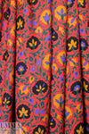 Italian decorative floral printed silk jacquard