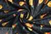 NY designer vintage silk jacquard - golden petals