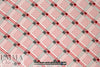 NY designer argyle/spider printed silk jacquard