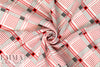 NY designer argyle/spider printed silk jacquard 1.875 yd