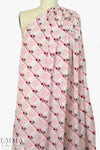 NY designer argyle/spider printed silk jacquard