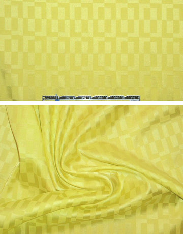 Mil1y lemon geometric stretch silk jacquard