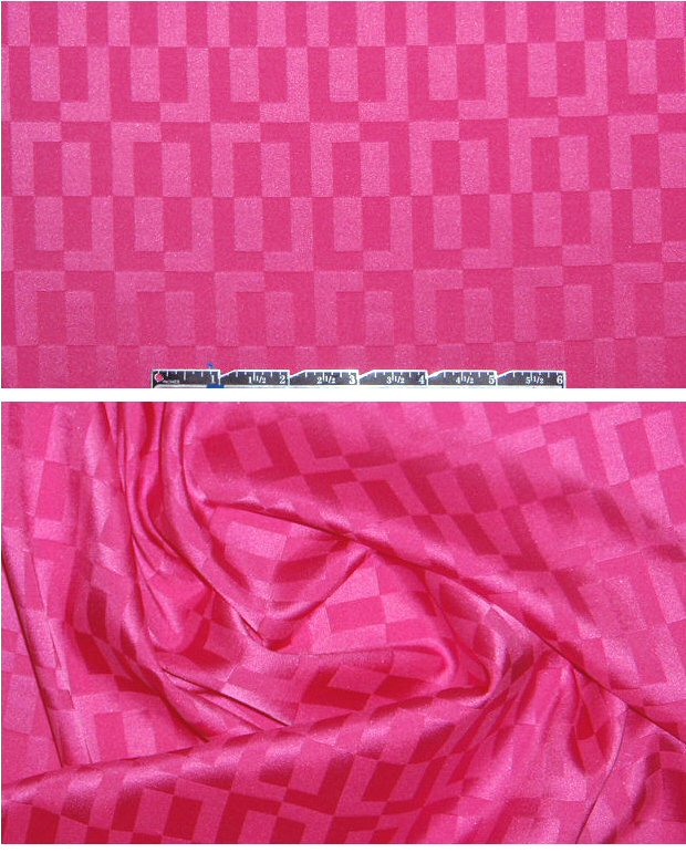 Mil1y pink geometric stretch silk jacquard