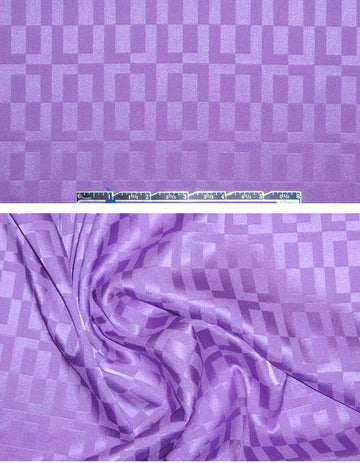 Mil1y orchid geometric stretch silk jacquard 1.625 yd