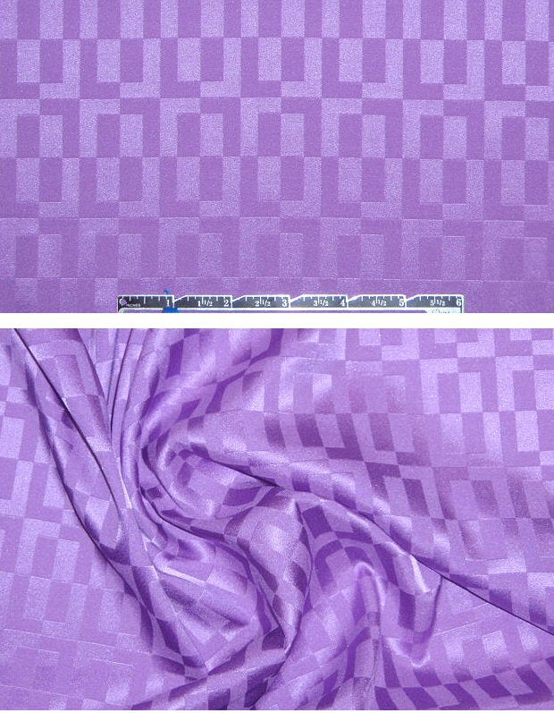 Mil1y orchid geometric stretch silk jacquard