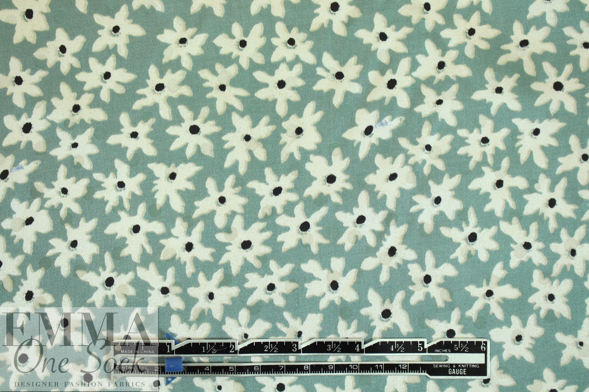 NY designer harbor floral silk jacquard