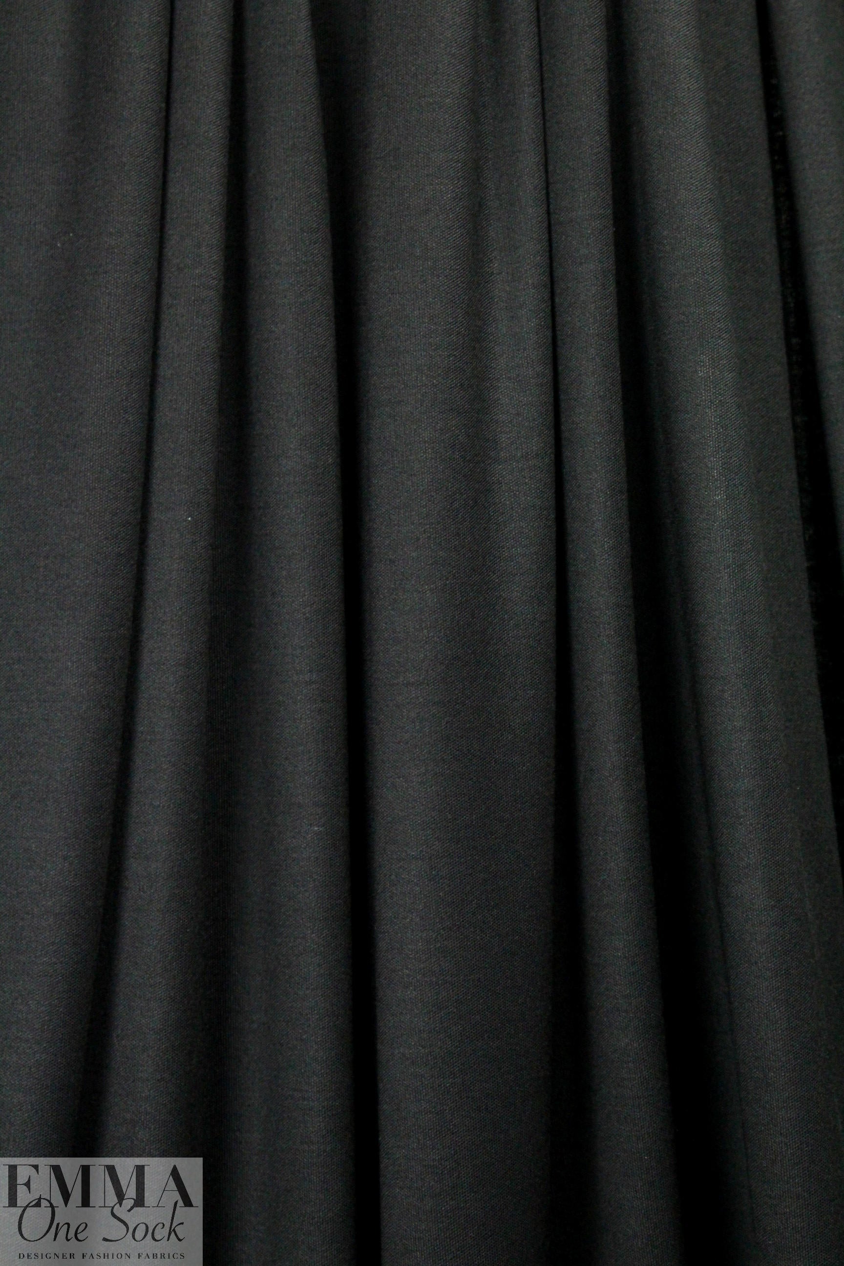 famous designer silk jersey - black 1.625 yds