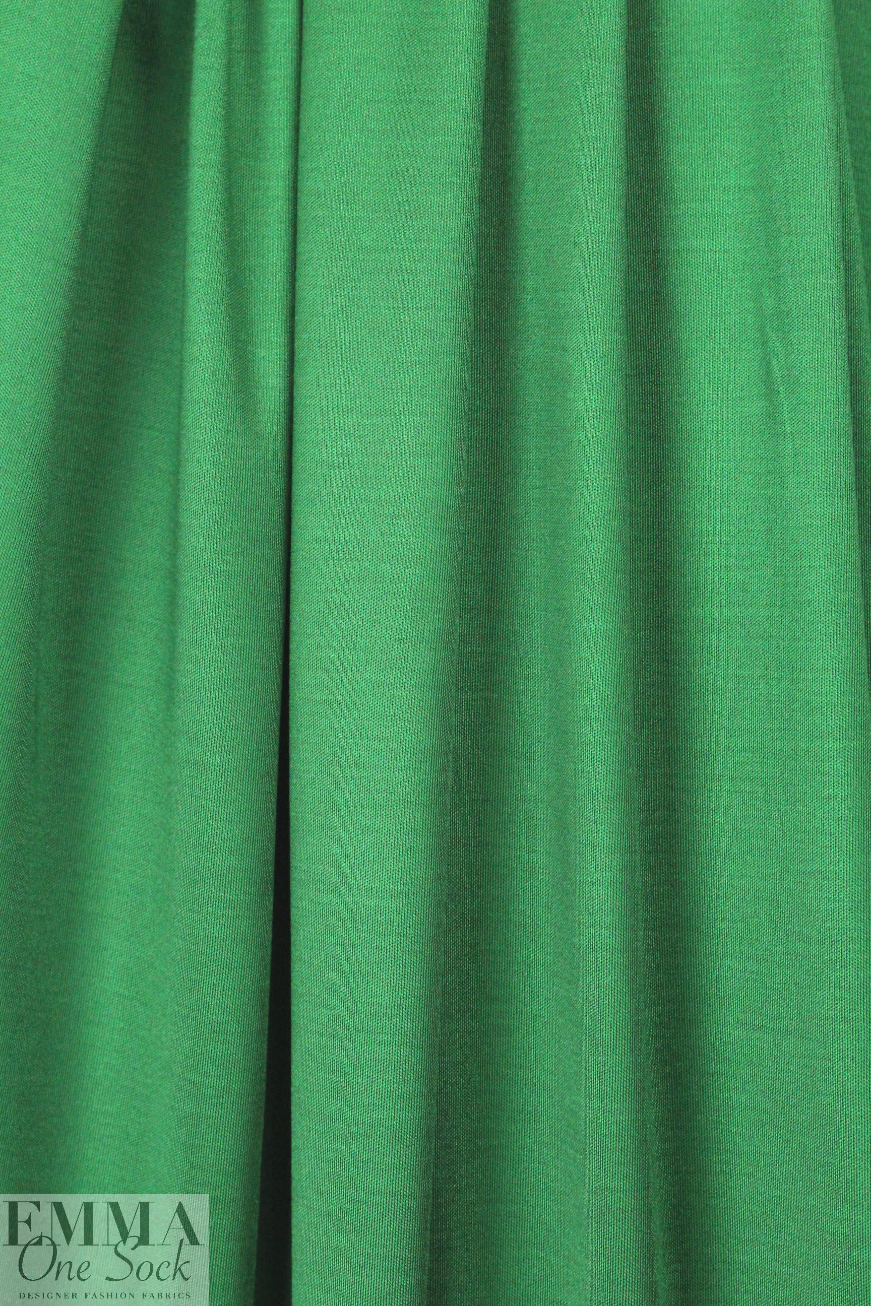famous designer silk jersey - emerald