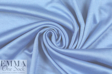 famous designer silk jersey - french blue